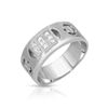 Image 1 : Natural 0.38 CTW Princess Diamond Ring 14K White Gold - REF-96R3K