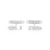 Image 1 : Natural 0.09 CTW Diamond Cuff Links 14K White Gold - REF-64H8W