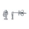 Image 1 : Natural 0.05 CTW Diamond Earrings 14K White Gold - REF-10W2H