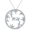 Image 1 : Natural 1.09 CTW Diamond Necklace 14K White Gold - REF-133T2X