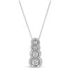Image 1 : Natural 0.75 CTW Diamond Necklace 14K White Gold - REF-122W4H