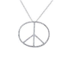 Natural 0.73 CTW Diamond Necklace 14K White Gold - REF-45F2M