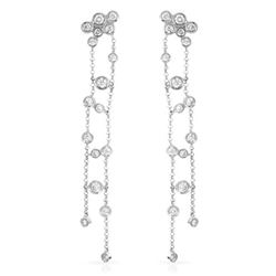 Natural 0.94 CTW Diamond Earrings 14K White Gold - REF-85T5X