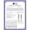 Image 2 : Genuine 8 ctw Pearl Earrings 14KT White Gold - REF-22Z5N