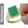 Image 1 : Antique Certified 1.00 ct Ruby & Diamond Ring 14kt Gold