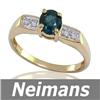 Image 1 : USGL Certified .75 ct Multi Gemstone & Diamond Ring 14K