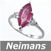 Image 1 : Vintage 5.00 ct Certified Ruby & Diamond Ring 14kt Gold