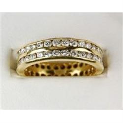 14K Gold DIAMOND WEDDING BAND 1.65 CARATS! (39573)
