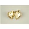 Image 2 : 14K GOLD HEART LOCKET PENDANT DIAMOND (42927)