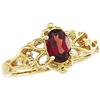 Image 1 : ANTIQUE Style GOLD RING GARNET ONE CARAT! (43014)
