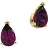 Image 1 : 14K EARRINGS RHODOLITE GARNET PEARSHAPED  (43024)