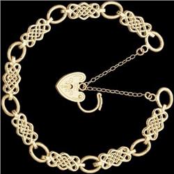 ANTIQUE  VICTORIAN GATE BRACELET  (58054)