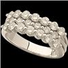 Image 1 : 3 ROW DIAMOND WEDDING BAND 1.50 CARATS! (58108)
