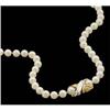 Image 1 : FINE CULTURED PEARL NECKLACE 16.5 INCHES CLASP IS GOLD W PLATINUM (58141)