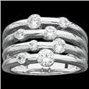Image 1 : WHITE GOLD RING DIAMONDS 1.20 CARATS! RIGHT HAND  (58187)