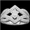 Image 1 : WHITE GOLD MARQUISE DIAMOND RIGHT HAND RING ONE CARAT! (58680)