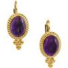 Image 1 : 14k Yellow Gold Amethyst Earrings (58739)