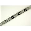 Image 2 : Antique Style Bracelet BLACK ONYX w DIAMOND (59288)