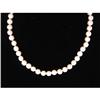 Image 1 : Cultured Pearl Necklace with 14k YG Clasp (60604)