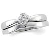 Image 1 : 14k WHITE Gold DIAMOND Engagement Ring .33 CARATS! (60894)