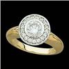 Image 1 : 14K Gold DIAMOND ENGAGEMENT RING .45 CARATS! (60979)
