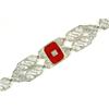 Image 2 : ANTIQUE Style FILIGREE BRACELET CARNELIAN  (61247)