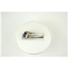 Image 2 : ANTIQUE 14k WHITE GOLD RING w BLUE SAPPHIRE = .65 CARATS! (61351)