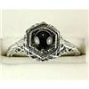 Image 1 : ANTIQUE Style BLACK ONYX Ring .47 CARATS! (61498)