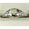 Image 1 : ANTIQUE Style RING w OPAL = .23 CARATS! (61507)