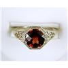 Image 1 : ANTIQUE STYLE RING GARNET 2 CARATS! FILIGREE (62081)