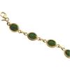 Image 1 : 14K GOLD BRACELET 7 JADES = 21 CARATS! (62281)