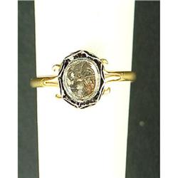 ANTIQUE STYLE RING ROSE CUT DIAMOND .50 CARATS! (62292)