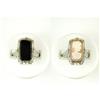 Image 1 : ANTIQUE Style FLIP RING BLACK ONYX AND CAMEO (39850)