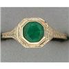 Image 1 : 14k Yellow Gold Emerald Ring (43140)