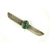Image 1 : ANTIQUE Silver SCARAB Pin w Wings (60848)