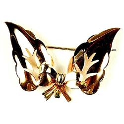 RETRO MODERN 14k GOLD BROOCH/WATCHPIN (61023)