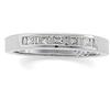 Image 1 : 14K GOLD WEDDING BAND PRINCESS CUT DIAMONDS (61221)
