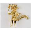 Image 1 : ESTATE 14k GOLD PIN PUSS N BOOTS w DIAMONDS! (61266)