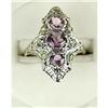 Image 1 : ANTIQUE Style AMETHYST Dinner RING! (61448)