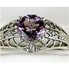Image 1 : ANTIQUE Style AMETHYST and DIAMOND Ring (61637)