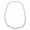 Image 1 : NECKLACE PINK PEARLS 18 in 14K GOLD CLASP (62157)