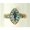Image 1 : ANTIQUE STYLE RING AMETHYST OPALS (62237)