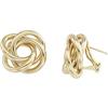 Image 1 : 14K GOLD EARRINGS SWIRLED KNOT DESIGN (62266)