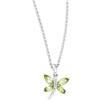 Image 1 : 14K NECKLACE PERIDOT DIAMOND DRAGONFLY (62285)