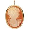 Image 1 : 14K GOLD PIN PENDANT CAMEO BEAUTIFUL (62289)