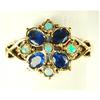Image 1 : ANTIQUE STYLE RING SAPPHIRES OPALS (62313)