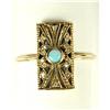 Image 1 : ANTIQUE STYLE GOLD RING OPAL DIAMONDS (62316)