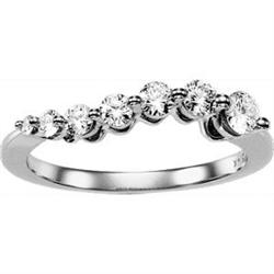 WHITE GOLD JOURNEY DIAMOND WEDDING BAND (62317)
