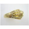 Image 2 : 18K Gold Ring Heart YELLOW SAPPHIRE w DIAMONDS (42275)