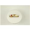 Image 2 : 18k GOLD RUBY DIAMOND WEDDING BAND (42723)